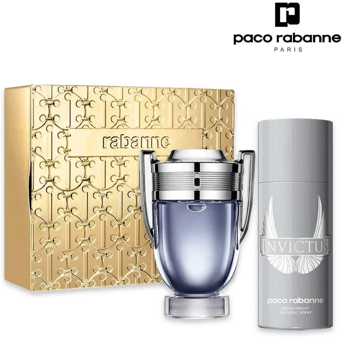 Paco Rabanne Invictus 2pc Set (EDT 100ml +Deodorant Spray 150ml)