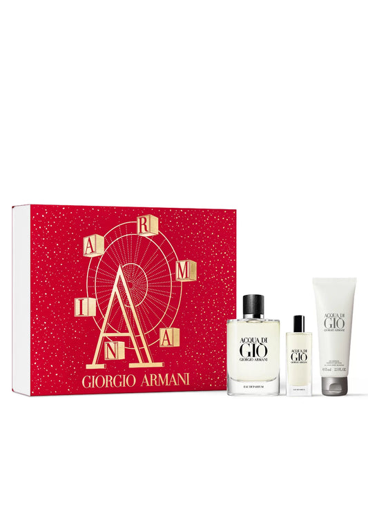 Acqua Di Gio by Giorgio Armani 3 Piece Perfume Gift Set for Men.