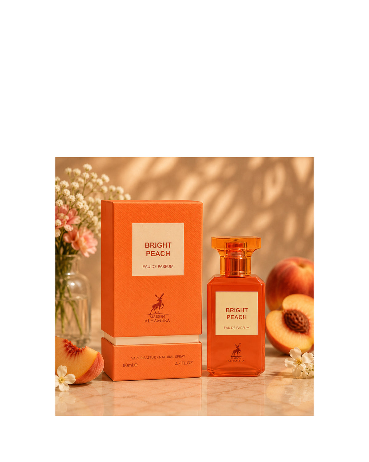 Maison Alhambra Bright Peach Eau de Parfum 80ml / 2.7oz