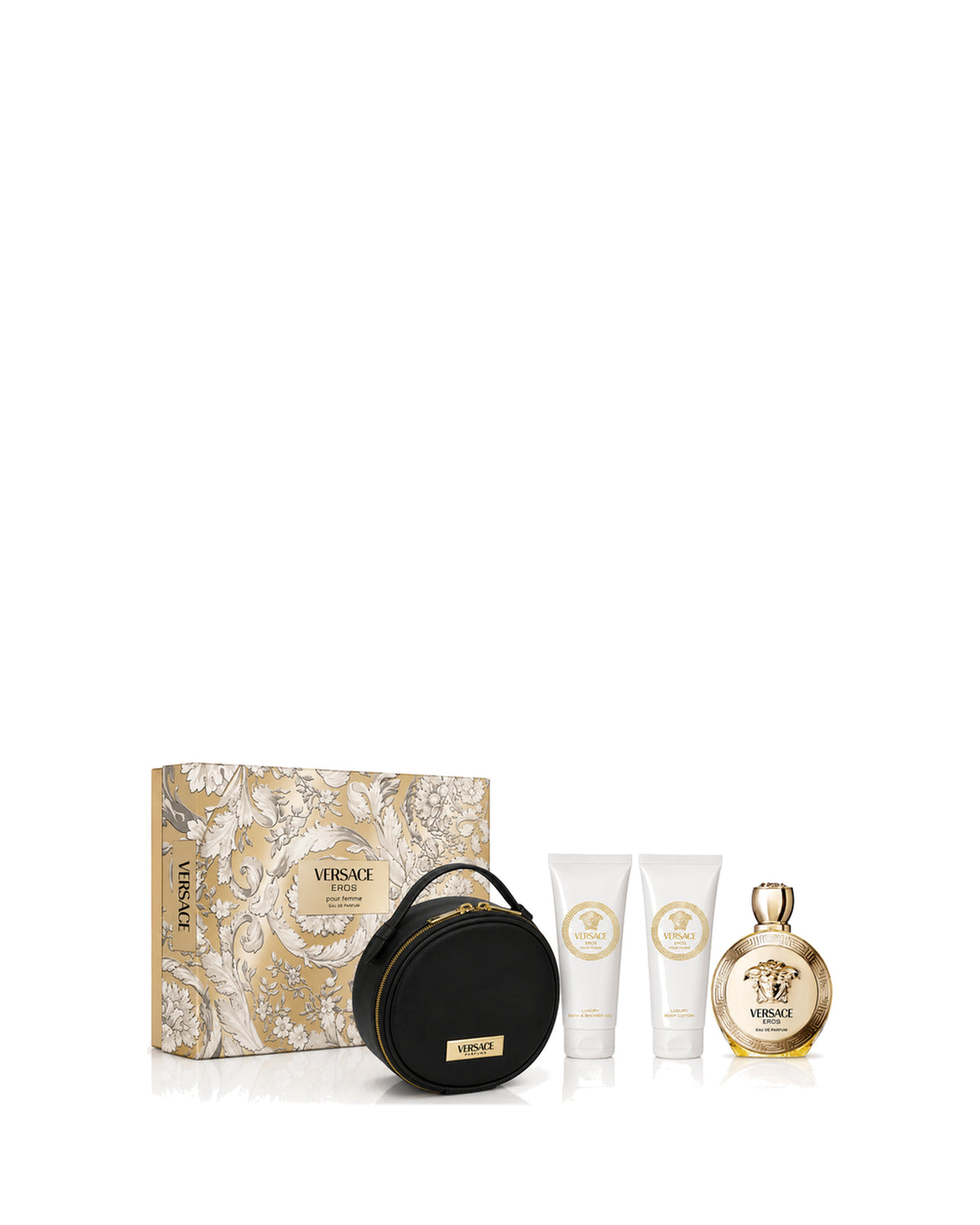Versace Eros Pour Femme EDP 4-Piece with Pouch EDP