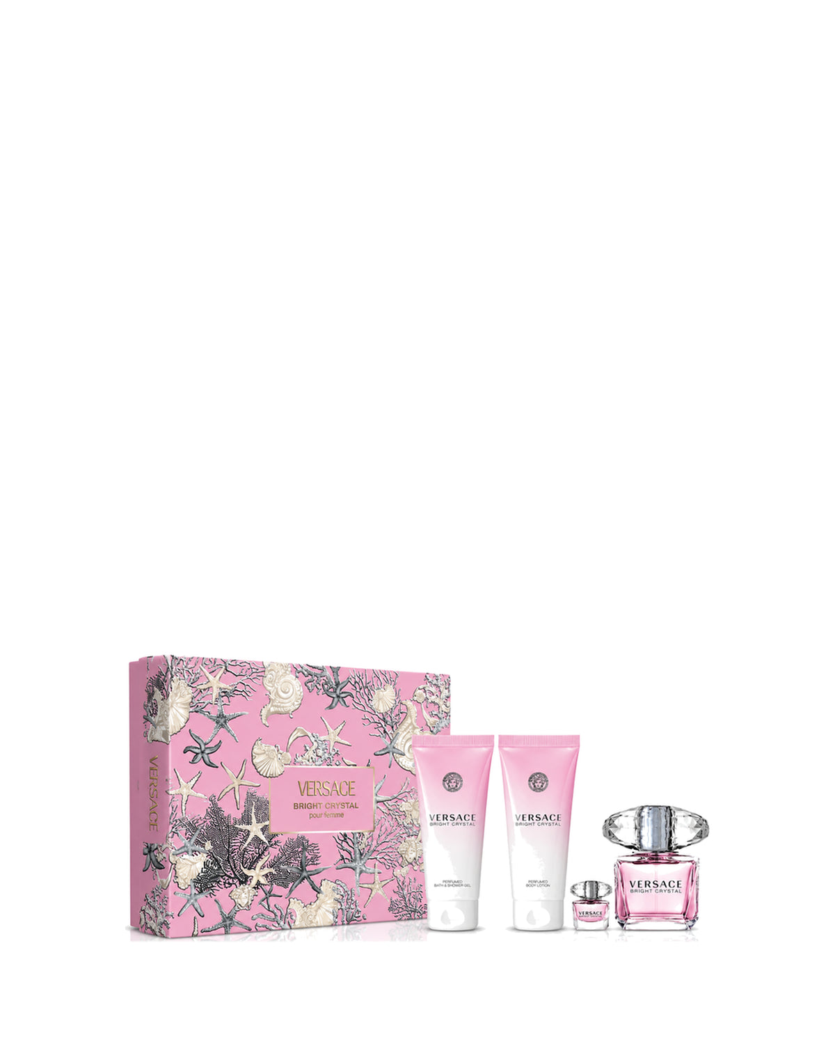 Versace Bright Crystal 4-Piece with Mini EDT