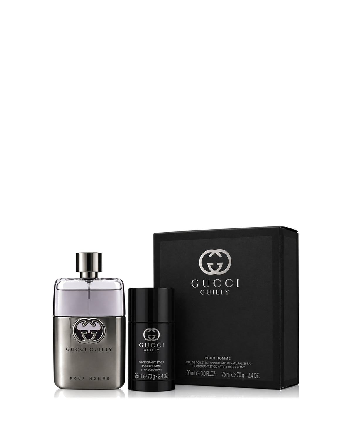 Gucci Guilty For Men 2-Piece Gift Set – 3.0 oz Eau de Toilette Spray & Deodorant Stick