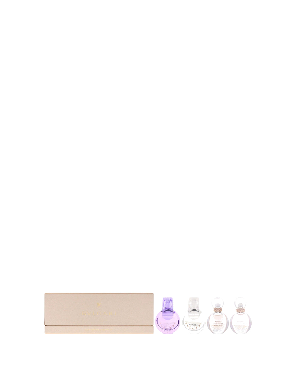 Bvlgari 4-Piece Gift Set (Amethyste EDT 5 ml + Crystalline EDT 5 ml + Rose Goldea EDT 5 ml + Rose Goldea EDP 5 ml)