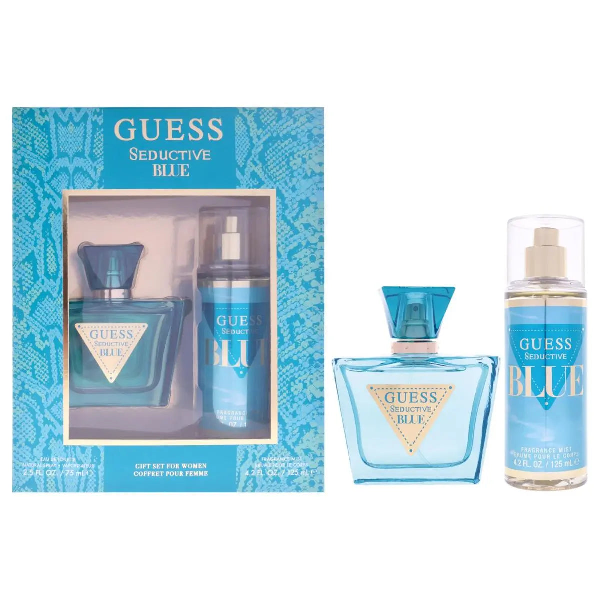 Guess Seductive Blue 2pc Gift Set (EDT 75ml+ Fragrance Mist 125ml)