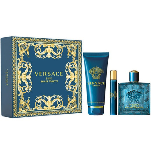 VERSACE EROS EAU DE TOILETTE 3 PCS EDT (M)