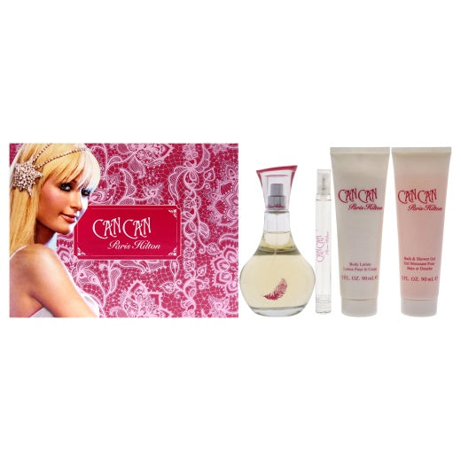 Can Can By Paris Hilton For Women - 4 Pc Gift Set