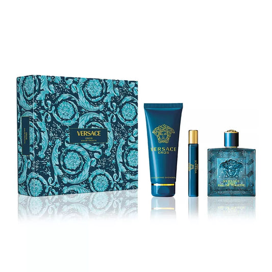 VERSACE EROS EAU DE TOILETTE 3PCS SET EDT (M)